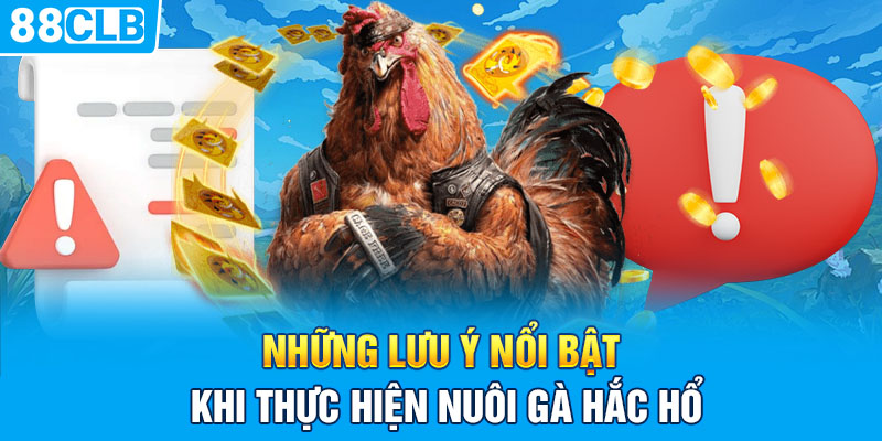 Những lưu ý nổi bật khi thực hiện nuôi gà hắc hổ